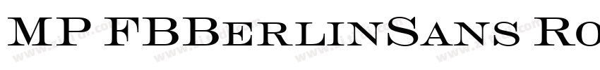 MP FBBerlinSans Roma字体转换